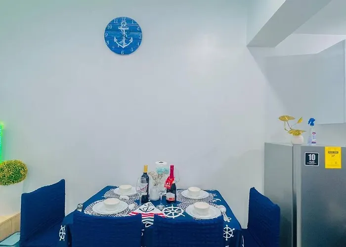 Ocean Theme Navy Blue Deluxe With Ps4 And Balcony Overlooking Bay And Zoo Near Yacht Club And Star 5* Manila