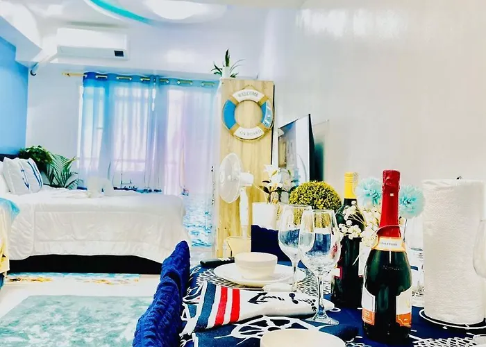 Ocean Theme Navy Blue Deluxe With Ps4 And Balcony Overlooking Bay And Zoo Near Yacht Club And Star Hotel