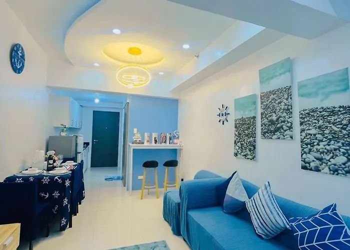 Ocean Theme Navy Blue Deluxe With Ps4 And Balcony Overlooking Bay And Zoo Near Yacht Club And Star Manila