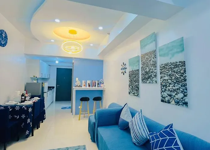 Ocean Theme Navy Blue Deluxe With Ps4 And Balcony Overlooking Bay And Zoo Near Yacht Club And Star Manila