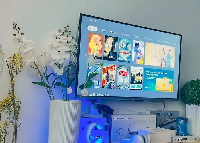 Ocean Theme Navy Blue Deluxe With Ps4 And Balcony Overlooking Bay And Zoo Near Yacht Club And Star Hotel 5*