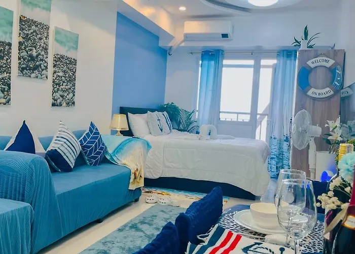 Hotel Ocean Theme Navy Blue Deluxe With Ps4 And Balcony Overlooking Bay And Zoo Near Yacht Club And Star 5*