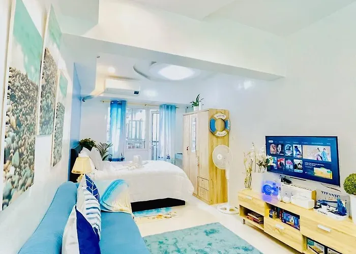 Ocean Theme Navy Blue Deluxe With Ps4 And Balcony Overlooking Bay And Zoo Near Yacht Club And Star