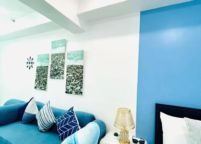 Ocean Theme Navy Blue Deluxe With Ps4 And Balcony Overlooking Bay And Zoo Near Yacht Club And Star Manila