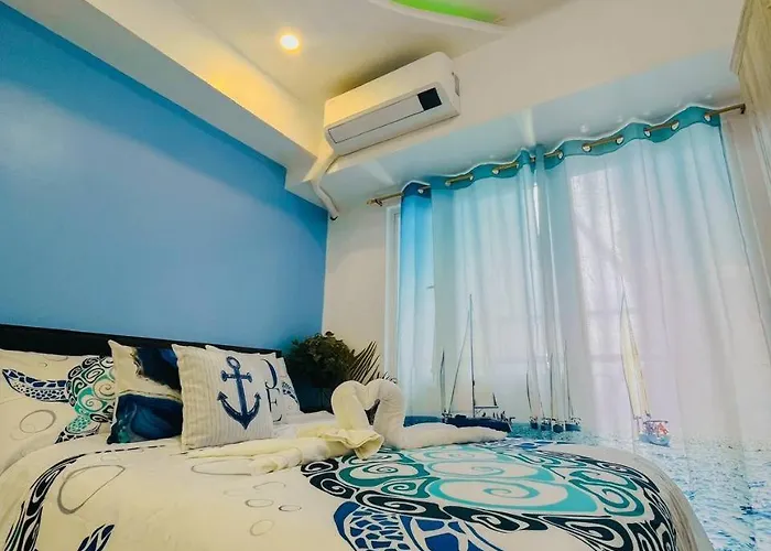 Ocean Theme Navy Blue Deluxe With Ps4 And Balcony Overlooking Bay And Zoo Near Yacht Club And Star Hotel