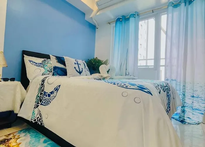 Ocean Theme Navy Blue Deluxe With Ps4 And Balcony Overlooking Bay And Zoo Near Yacht Club And Star Hotel 5*