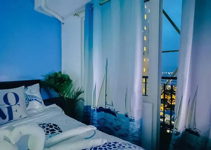 Ocean Theme Navy Blue Deluxe With Ps4 And Balcony Overlooking Bay And Zoo Near Yacht Club And Star 5*